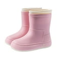 thumbnail image 4 of HAOTAGS Rain Boots for Women, Waterproof Casual Rainy Day Wear Shoes Pink 7.5, 4 of 4
