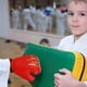 thumbnail image 4 of Guantes de Boxeo de Cuero, Mitones de Entrenamiento para Adultos, Guantes de Sparring con Vendajes de Mano, 35x27x10cm para Entrenamiento en Saco de Boxeo, 4 of 6