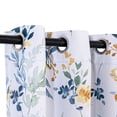 thumbnail image 6 of Uledge Yellow Blue Vintage Floral Blackout Curtains, Thermal Insulated Light Blocking Grommet Top 84" for Living Room Bedroom Bathroom, Peaceful Sleep, 2 Panels, 6 of 7