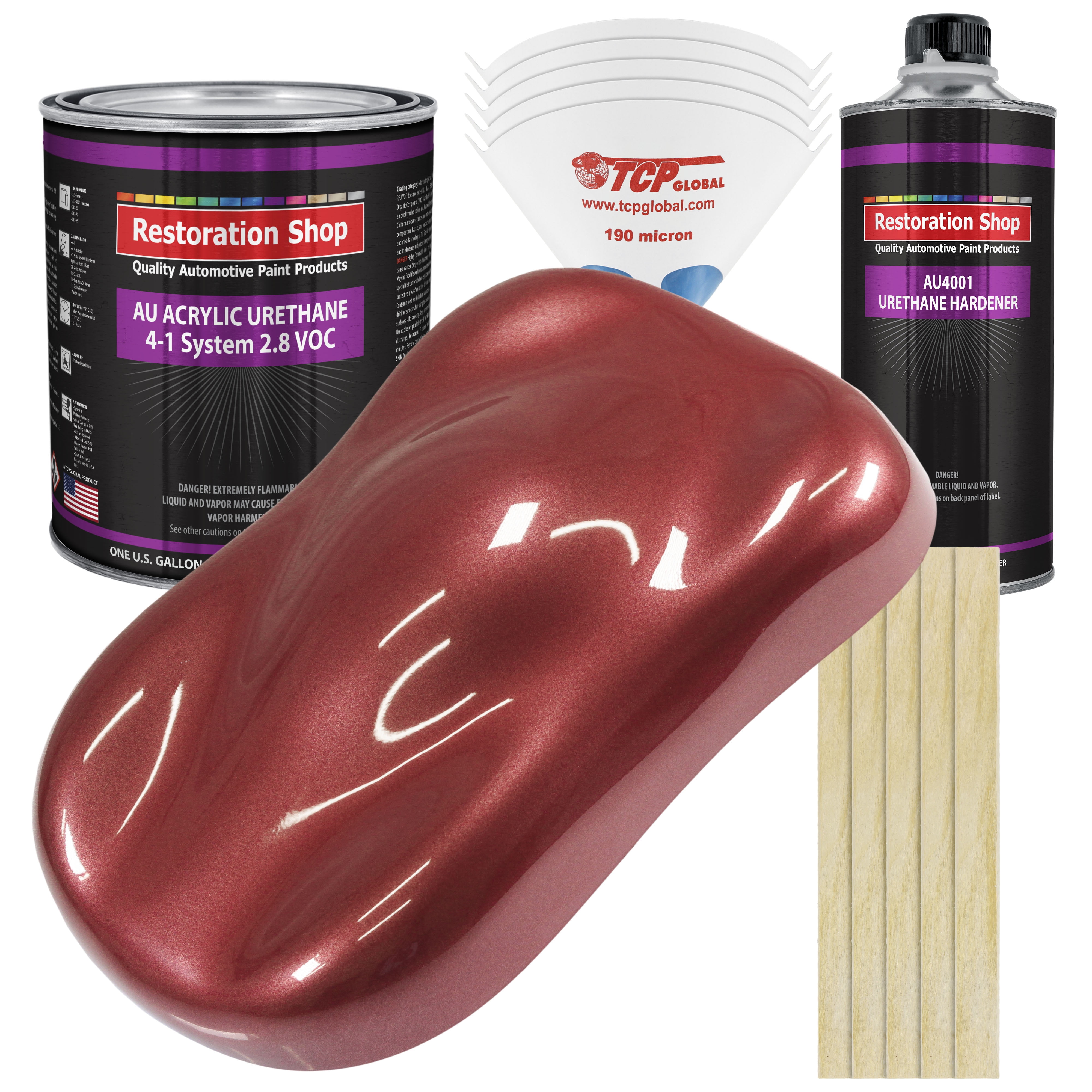 Restoration Shop Candy Apple Red Metallic Acrylic Urethane Auto Paint