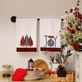 thumbnail image 2 of SM-XLHN Christmas Kitchen Towels Set of 2,Black Buffalo Plaid Xmas Tree Dish Towels 18x26 Inch Drying Dishcloth,Farmhouse Home Decoration AD008, 2 of 6