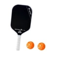 thumbnail image 2 of Pickleball Paddle Set Non Slip Pickle Ball Racquet For Players Outdoor Sports, White | 1 Paddle & 2 Balls, Anti Slip Handle, Helping To Improve Your Performance, 2 of 3