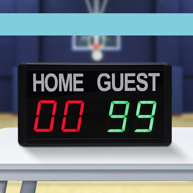 Wall Mounted Electronic Digital Scoreboard for Basketball Soccer Boxing Sports EU Plug He Qiyong unisex