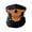 Orange, variant on Skull Print Neck Gaiter Face Mask, Soft Elastic Seamless Multifunctional Tube Bandana, Windproof UV Protection Skull Face Cover for Motorcycle Cycling Hunting Halloween