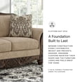 thumbnail image 5 of Bowery Hill Modern / Contemporary Polyester Brown Finish Loveseat, 5 of 9