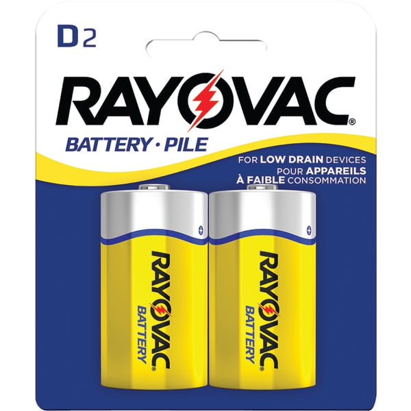 Rayovac® Heavy-duty Carded D, 2 Pk