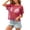 Hot Pink, variant on Women's Asymmetric Neck Short Sleeve Hollow Out Glitter Knit Cover Up, Off Shoulder Tops for Women, Loose Casual Pullover Top with Sequins, Sparkly Boho Blouse for Summer Beach Blackish Green L