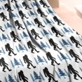 thumbnail image 3 of White Bigfoot and Pine Tree Pattern Blanket,Comfortable Soft Flannel Throw Blanket,All Season,Warm Lightweight Blankets for Sofa Bed Couch Living Room Chair,30"x40", 3 of 4
