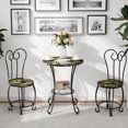 thumbnail image 2 of JRHRXXY 3-Piece Round Dining Table Set,with 2 Chairs for Kitchen,Dining Room,Breakfast Nook,Bistro, 2 of 10