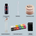 thumbnail image 2 of Joyfy 8 Pcs Halloween Makeup Kit, with Wound Scar Wax,12 Colors Face Paint Palette, Fake Blood for Zombie Vampire Skeleton Cosplay Adult, 2 of 6
