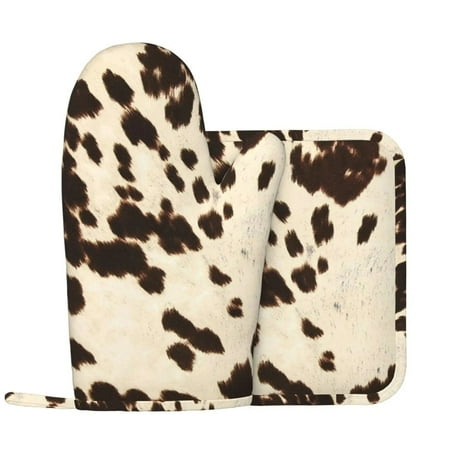 

Leopard Print Oven Mitt Glove Pad Zebra Stripes Microwave Baking Anti-Hot Insulation Mat Cow Stria Kitch Accessories r