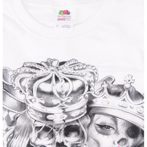 Pop Culture - King and Queen Skulls Big Men's Graphic Tee ...