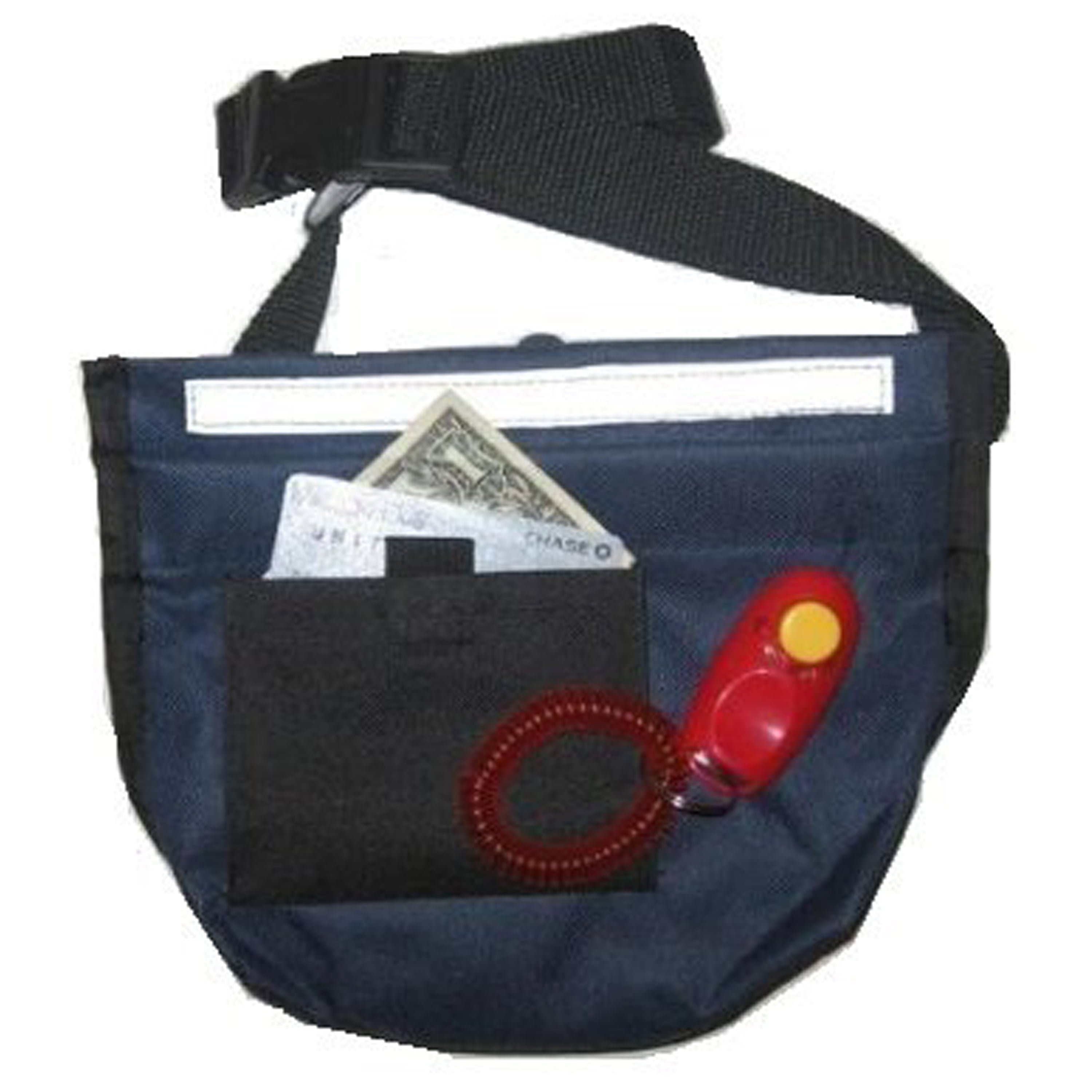 Dog Pet Training Treat Bag, Bait Pouch, Royal Blue, with FREE Clicker