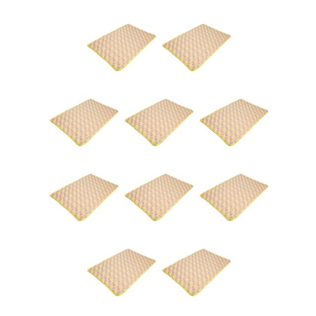 Billuyoard Pet Ice Mat Summer Sleeping Reutilizable Reemplazo Rectangular Pequeño Animal Mascotas Acostado Cooling Pad Cojín Amarillo S Amarillo S 10Conjunto