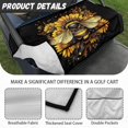thumbnail image 6 of Whosucclay Bee Sunflower Black Golf Cart Seat Cover, Wear-Resistant Blanket Cover Anti-Slip Anti-Wear Golf Cart Seat Cover Towel for 2 Person Golf Cart Seat, 6 of 7