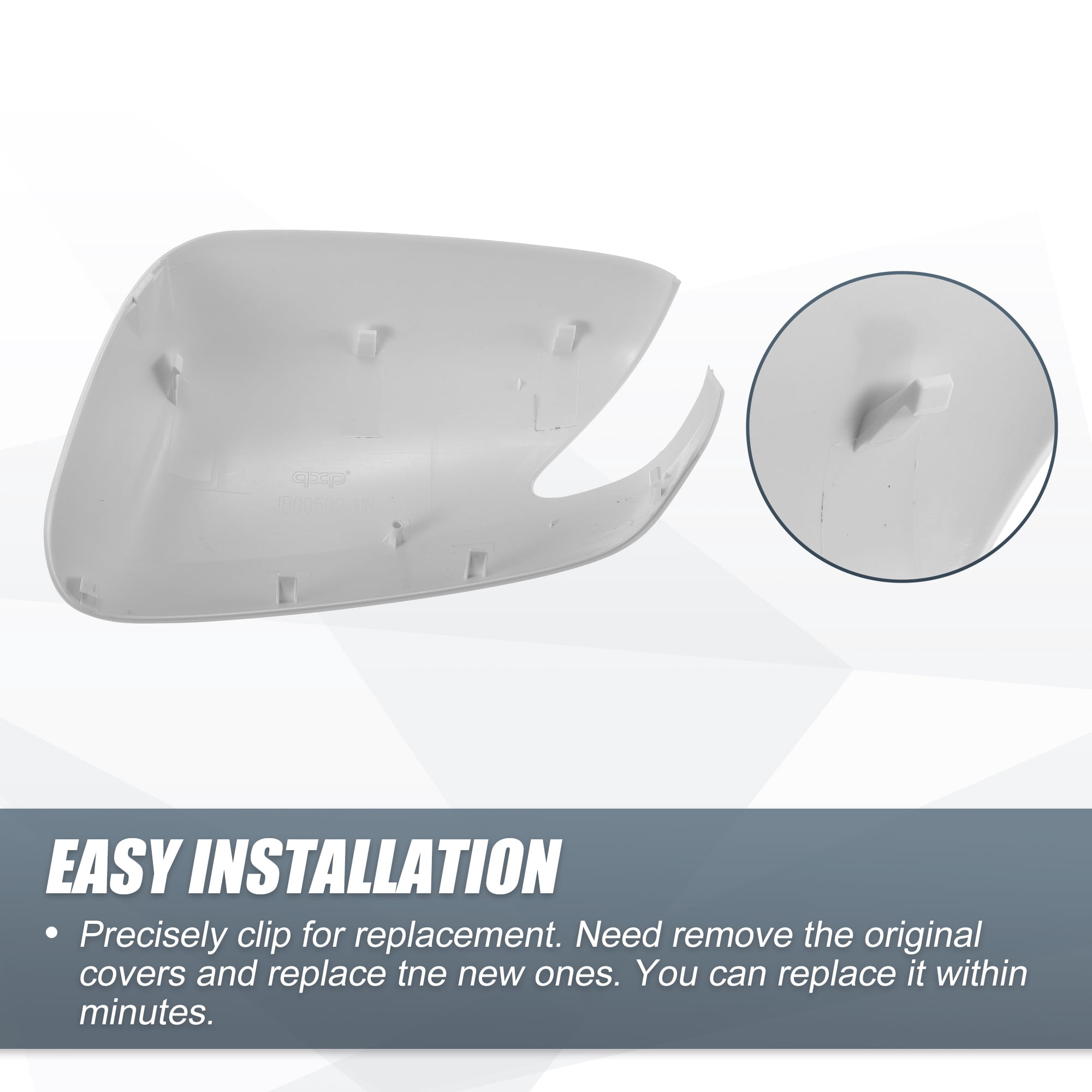Unique Bargains Car Rear View Side Mirror Cover Cap for Honda Fit 2009-2013 Right Side