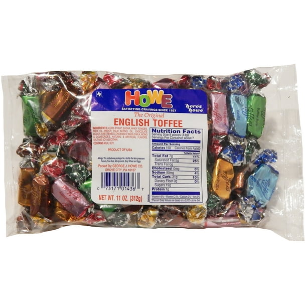 Howe English Toffee Candy, 11 oz