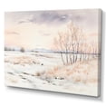 thumbnail image 2 of Designart "Tranquil Lake Winter Minimalism" Snow Canvas Art Print, 2 of 7