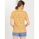 thumbnail image 5 of Blusa Para Mujer Estampado De Cereza Cuello Con Corbata De Lazo Para Mujer Amarillo XS, 5 of 7