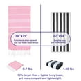 thumbnail image 3 of PADISHAHHOME Turkish Beach Towels, Bulk Case of 12 | Oversized, Quick Dry, Sand Free | 100% Cotton, Large 38x71" Towels for Beach, Pool, Travel | Ultra-Soft, Compact, Absorbent | Pink, 3 of 9