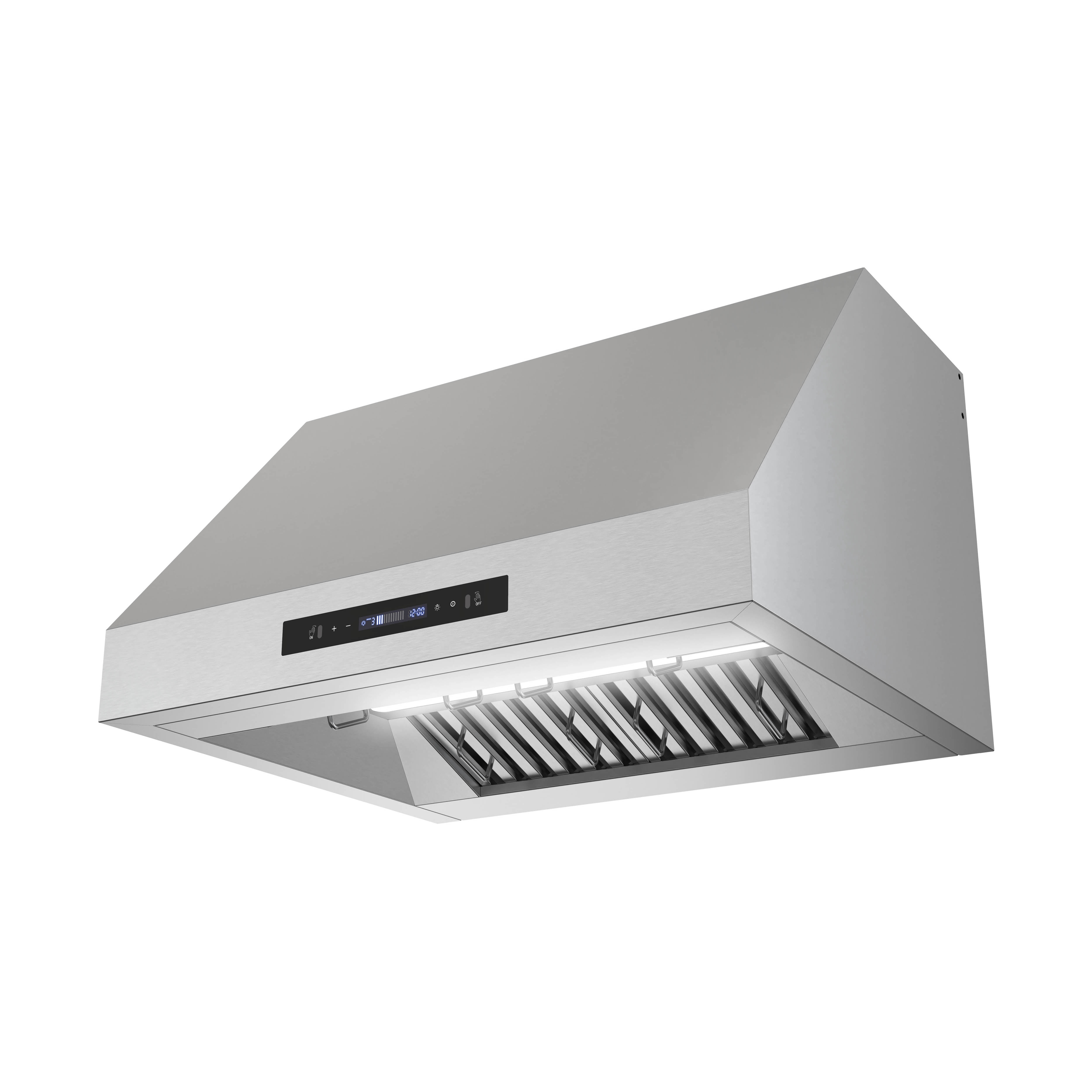 Streamline 30 in. Dezzo Ductless Undermount 350 CFM Range Hood in Brushed Stainless Steel with Baffle Filters, Touchpad Control, LED Light
