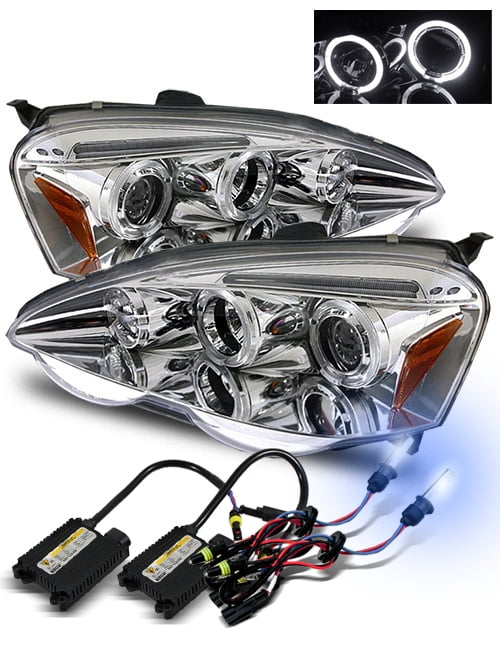 8000K HID/For 0204 Acura RSX DC5 LED Eyelids/Halo Projector Headlights