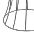 thumbnail image 2 of Ema 21 Inch Plant Stand - Round Top - Slatted Geometric Frame - Silver Finish, 2 of 5