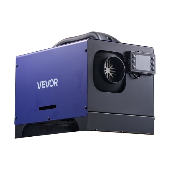 8KW All-in-One Portable Diesel Air Heater, 12V/24V DC, with Remote Control & LCD Display, Fast Heating & Low Noise, 1.3 Gal Fuel Tank for Vehicle, RV, Tractor, Truck Use