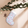 thumbnail image 7 of Salouo Flamingo and Pineapple Print Christmas Stockings,Large Xmas Stocking Set of 1 Holiday and Farmhouse Stocking for Christmas Holiday Party Decoration(17.7*11 Inch), 7 of 7