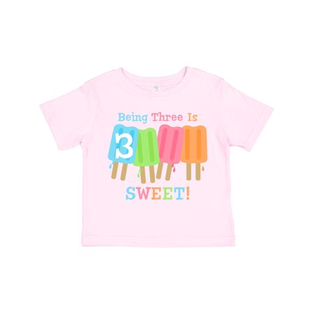 

Inktastic Ice Pop 3rd Birthday Gift Toddler Toddler Girl T-Shirt