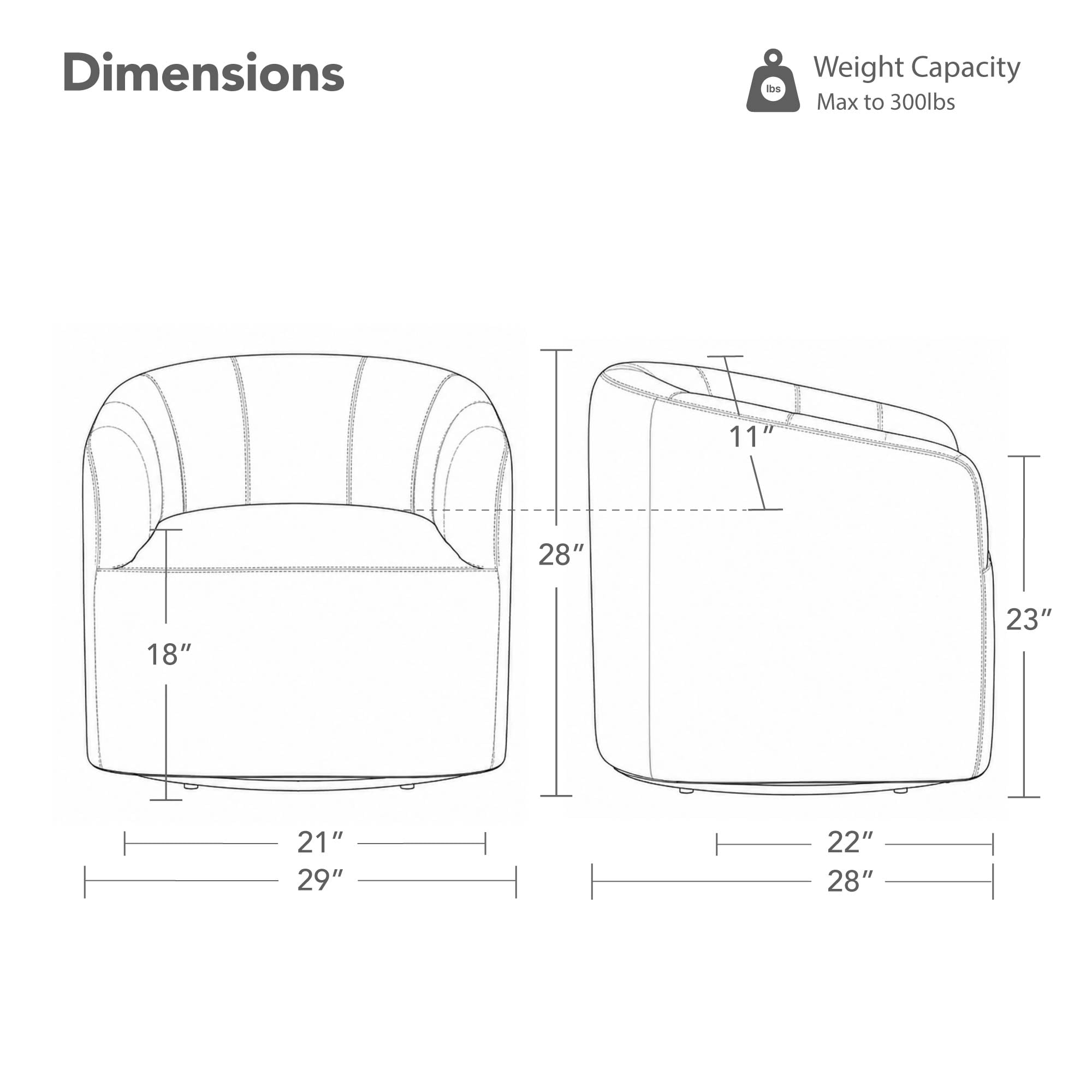 Spruce & Spring Swivel Accent Chair for Living Room, Barrel Armchair for Bedroom Reading Nook, Oatmeal