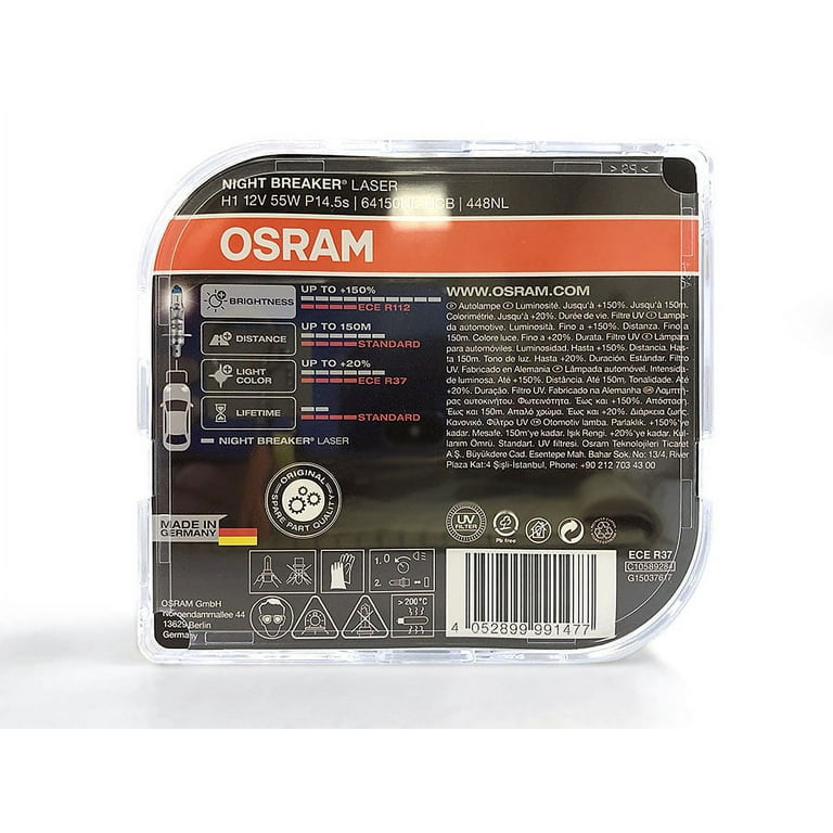 H1 448 +150% Headlight OSRAM Night Breaker LASER NEXT GENERATION