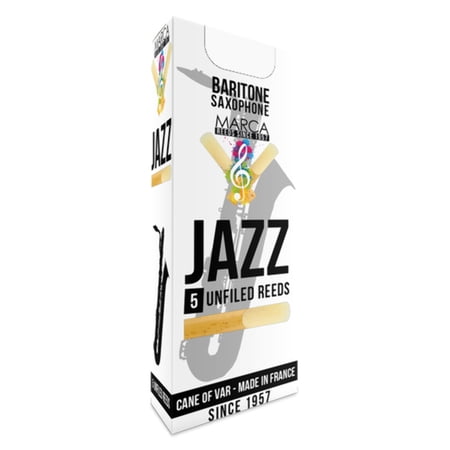 Marca JaZZ Unfiled Baritone Saxophone Reeds - 5 Per Box