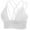 White, variant on Everyday Bras for Women Athletic Bra Running Girls Sports Bra for Women Bras 36c Sports Brawls for Women Extra Support Sports Bras for Women Workout for Women Sports Bra Women Bra Push of White S