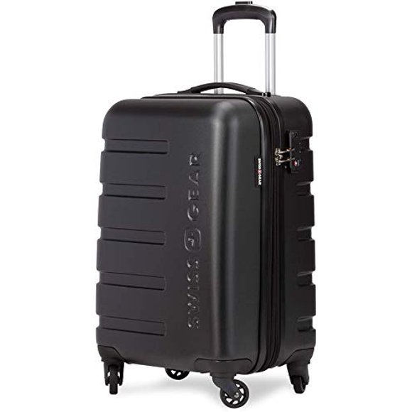 SWISSGEAR 7366 Valise Rigide Extensible avec Roues Pivotantes (Bagage de Cabine, Noir)