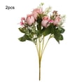 thumbnail image 1 of Rosa artificial Bonquet Matrimonio Flor falsa Adorno Adorno floral para el hogar Suministro 2 piezas Inevent HA8019-00B, 1 of 6