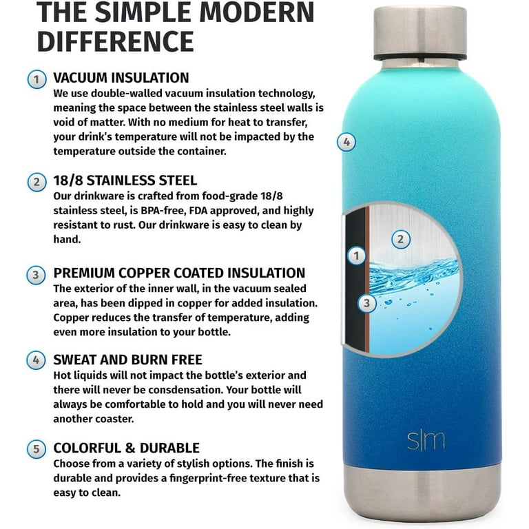 Simple Modern 17oz Bolt Sports Water Bottle - Stainless Steel