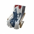 thumbnail image 4 of Fitness Soft Flannel Fleece Blanket, Strong Muscular Man with Biceps Powerful Athlete Bodybuilder Trainer Gym Logo, Cozy Plush for Indoor and Outdoor Use, 60" x 80", Red Blue White, by Ambesonne, 4 of 6