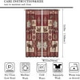thumbnail image 2 of Rustic Moose Curtains Vintage Rustic Bear Country Cabin Style Living Room Curtains Kitchen Bedroom Blackout Curtains 42x63 Inches 2 Panels, 2 of 6