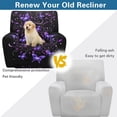 thumbnail image 4 of Yuyamidu Butterfly Reclining Chair Covers 4 Pieces Soft Recliner Sofa Slipcovers with Pocket Comfortable Lazyboy Covers Couch Chair Cover for Living Room Gift for Holiday, 4 of 8