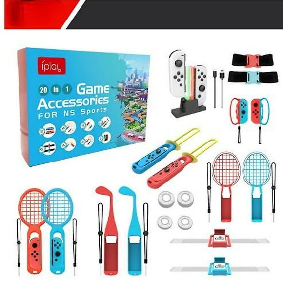20 In 1 Switch Sports Accessories Bundle Kit For Switch Family Accessories Kit