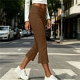 thumbnail image 6 of SwiftWear Women's Fold Over Flared Leggings Yoga Capri Pants High Waisted Elastic Waistband Workout Trousers for Gym Fitness Running, 6 of 8
