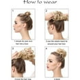 thumbnail image 5 of 1*Perruque Bradem Liquidation, Extensions de Cheveux Désordonnées Beigne Chignons pour Cheveux Postiche Cheveux Extensions de Queue de Cheval Synthétiques Chouchous pour Femmes, Perruque Vert Armée, Cache-Cœur à Enfiler, 5 of 5