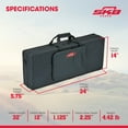 thumbnail image 3 of SKB 32”x12” DJ Controller & Small MIDI Keyboard Soft Case Padded Bag, Black, 3 of 10