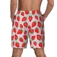thumbnail image 2 of Lsque Mens Swim Trunks Strawberries Pattern - Bathing Suit Compression Liner - Beach Swim Shorts Swimwear - (S-3XL) - Stretch Quick Dry -3X-Large, 2 of 9