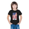 thumbnail image 5 of Kids Girls Casual Patriotic Tshirts Boys Cotton Tee Shirts Girls 4th of July American Flag Graphic Tees Boys Clothes Black， 4 Years, 5 of 7
