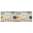 thumbnail image 6 of Yayeee Kitchen Valance Rod Pocket 54" x 18" Living Room Window Curtain, Cute Cartoon Cat, 6 of 6