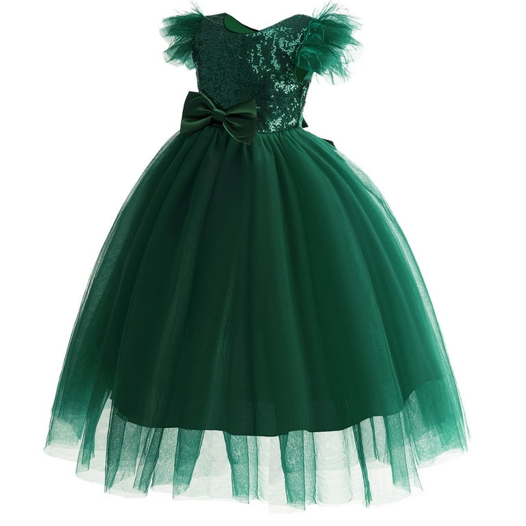 white christmas dresses Feather Embellished Sequin Long Party Dress with Tail 42 main image 0