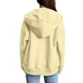 thumbnail image 5 of Fgvctg Womens Zip Up Hoodies Fleece Zip Up Hoodie Oversized Sweatshirts School Lightweight Fall Outfits Casual Jacket Clothes for Teen Girls with Pockets Yellow M, 5 of 6