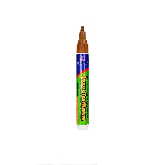 Leodye 1PCS 10ml Tile Grout Repair Pen - Decontamination Color Pen for Bathroom/Floor Tile Gaps -5.59IN